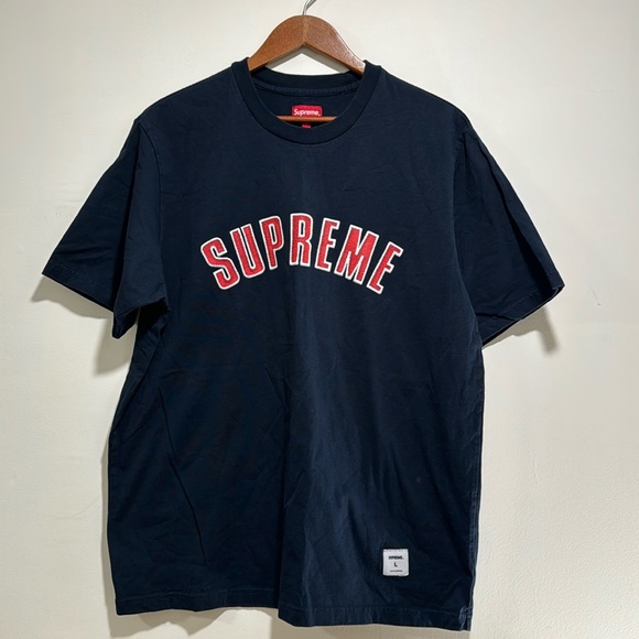 Supreme Cracked Arc S/S Top Navy Blue - Men